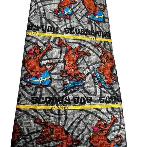 Cartoon Network Scooby Doo 100% Silk Tie Skateboarding sport office Novelty Gift - Picture 7 of 8